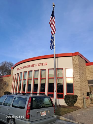 Customer photo review of Ultra Heavy Duty American Flag - 2-ply Polyester - Made In USA