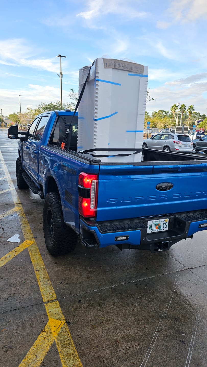 Customer photo review of TorkStrap HD750 | 14'x1.5'' Spring Loaded Tie Down Straps - Adapts to Load Shifts - Heavy Duty 2250lbs Max Load - Just Pull Alternative to Ratchet Straps w/Hooks - Secure Motorcycles, Kayaks
