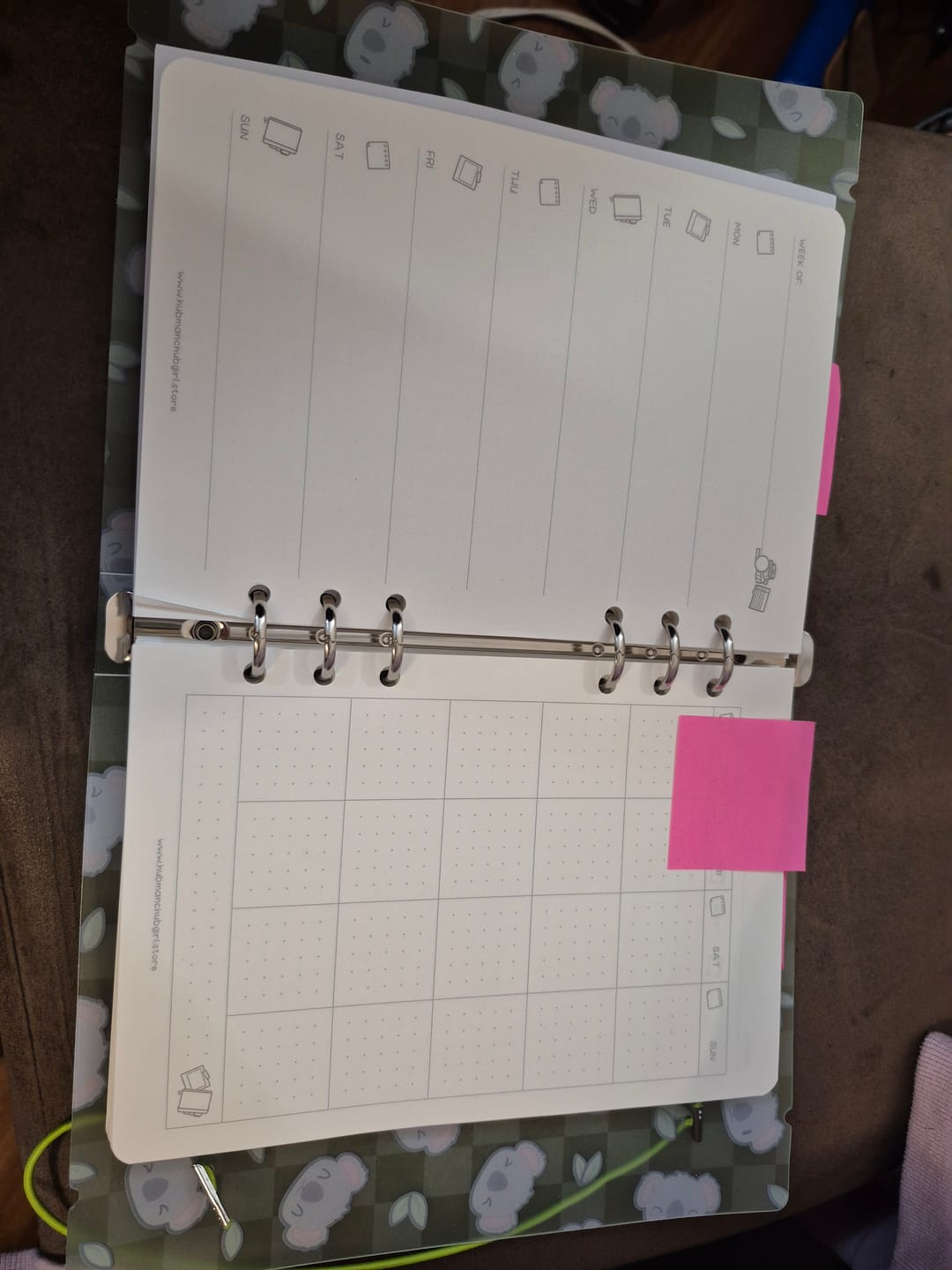 Customer photo review of Planner Inserts - Weekly Horizontal