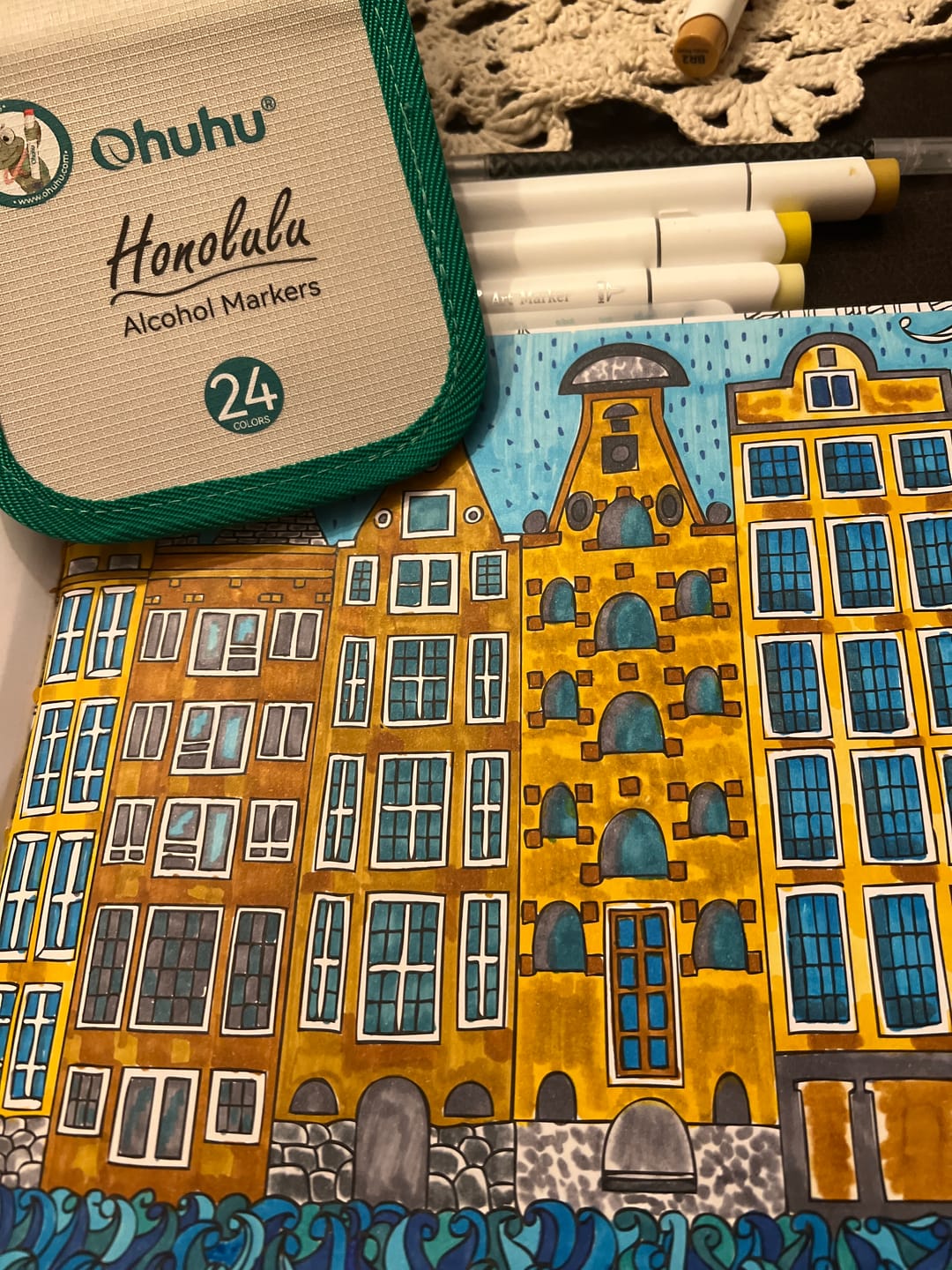 Customer photo review of Ohuhu - Set 24 Marcadores al Alcohol Honolulu A Doble Punta