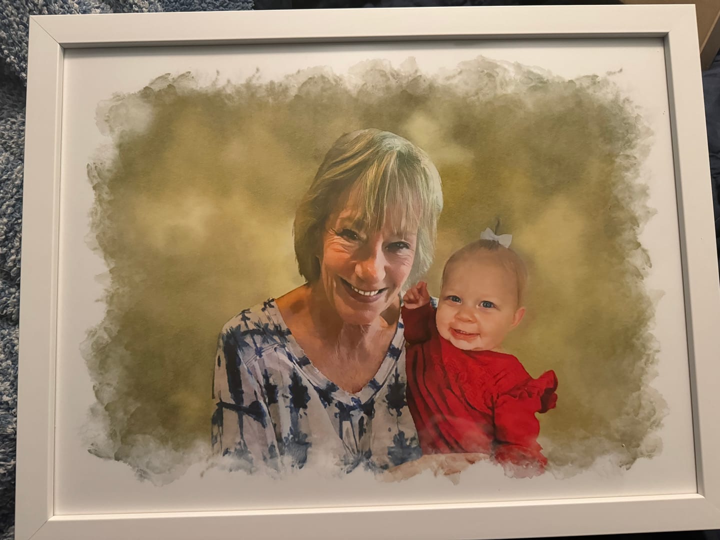 Customer photo review of Custom Memorial Portrait