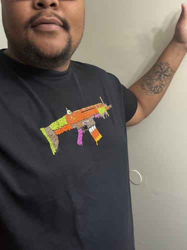 Customer photo review of Mystery Shirt