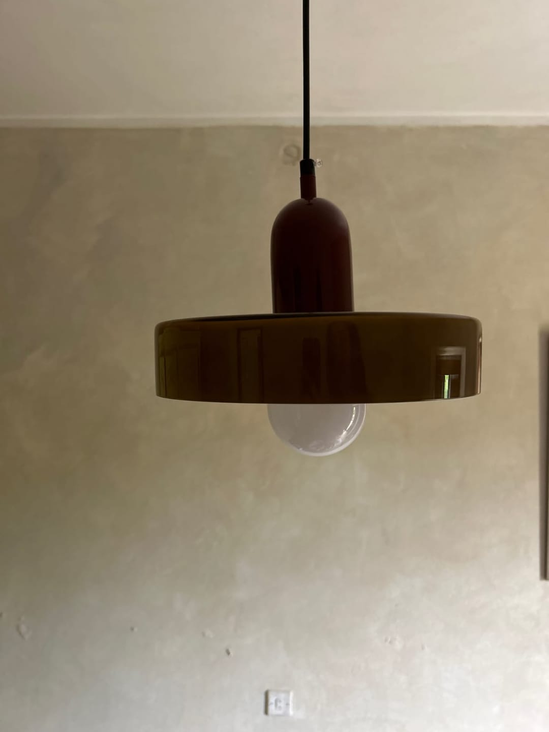 Customer photo review of Pendente de Teto Vidro Colorido Moderno