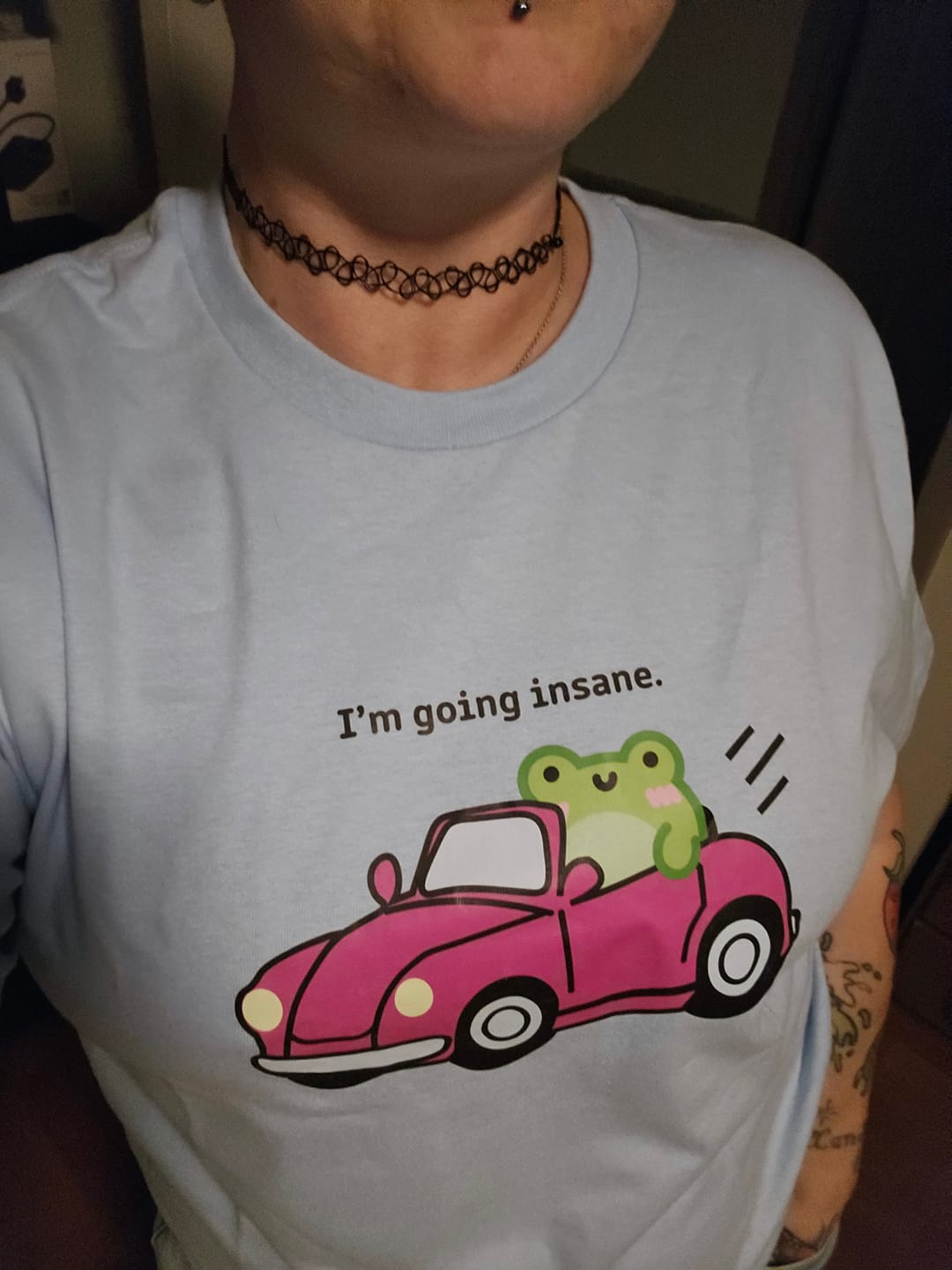 Customer photo review of Albert Going Insane Printed T-shirt