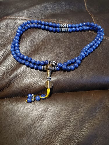 Customer photo review of Lapis Lazuli Third Eye Mala
