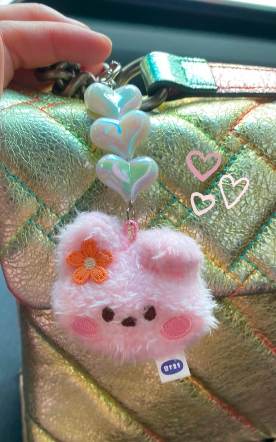 Customer photo review of BT21 - MININI BEADS PLUSH KEYRING FACE