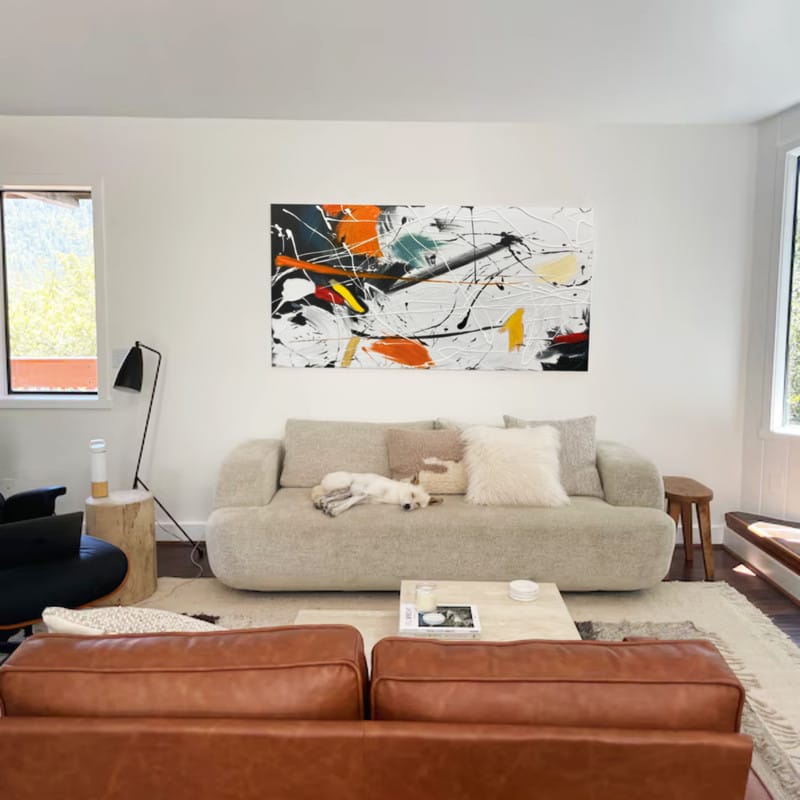 Customer photo review of Colorful Pollock Art #PA005
