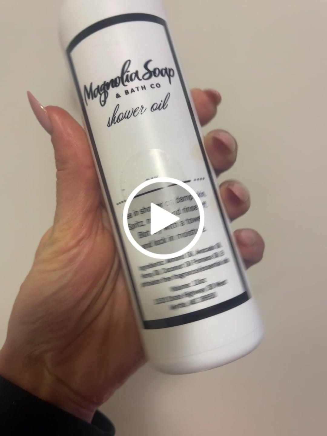 Customer video review of Shower Oil-24K