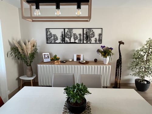 Customer photo review of Décoration Murale en Métal - Triptyque Forêt (V01)