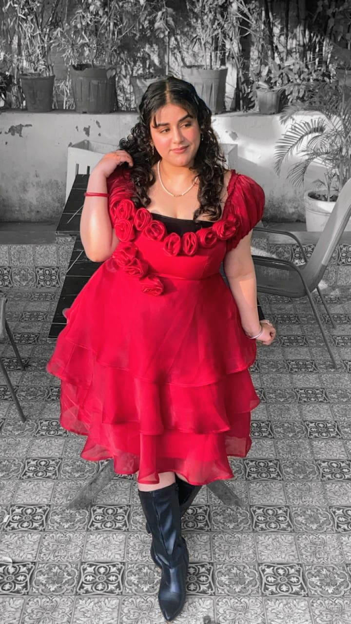 Customer photo review of Scarlet Showstopper Dress