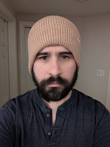 Customer photo review of Big Cashmere Beanie
