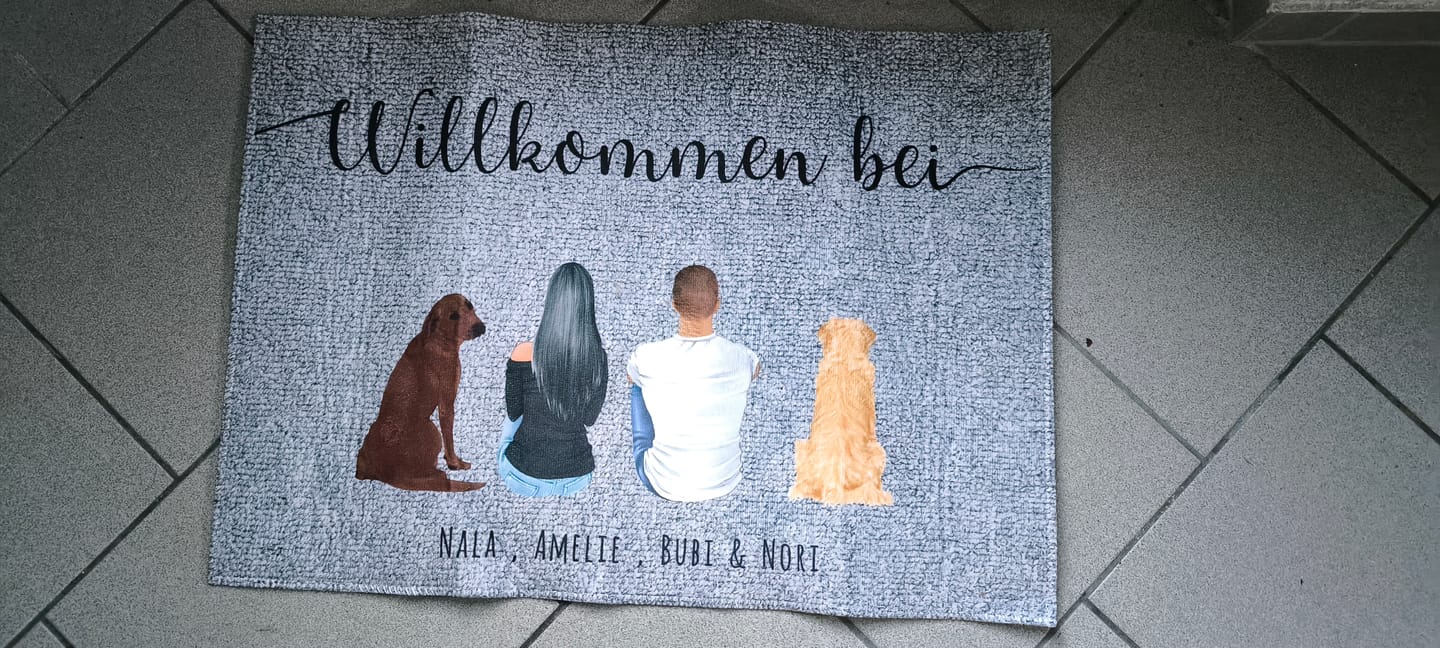 Customer photo review of Pärchen - Individuelle Fußmatte
