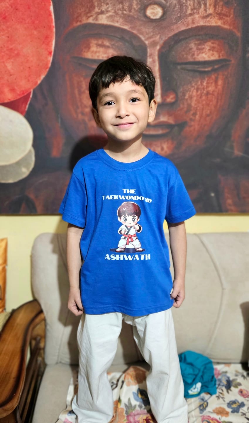 Customer photo review of Custom Design Kids Tee