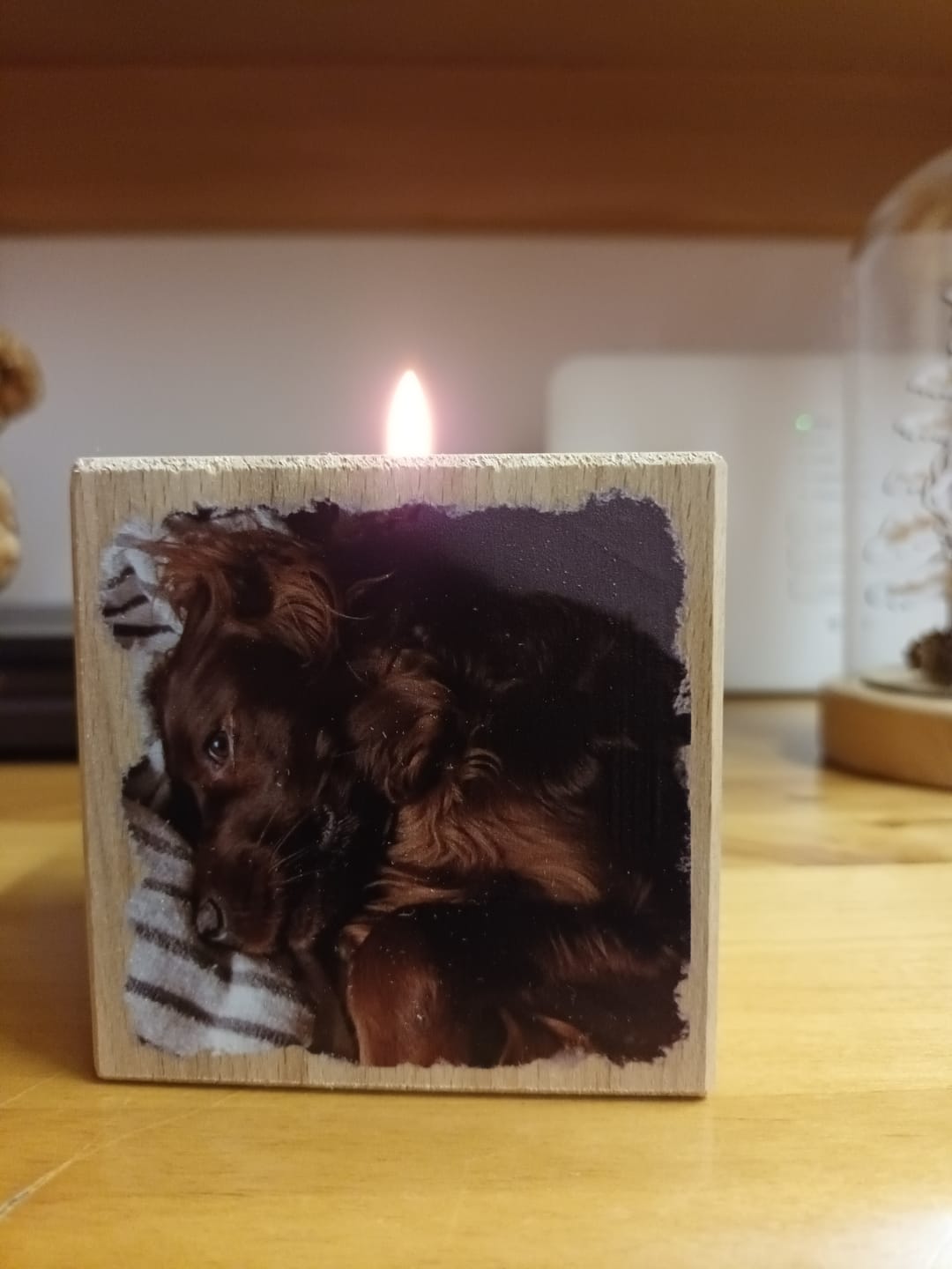 Customer photo review of Dein Foto - Individueller Kerzenwürfel