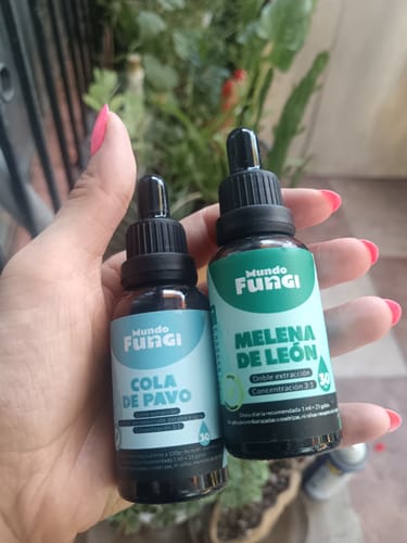 Customer photo review of Extracto Melena de León - Gotas Ultra Concentrado
