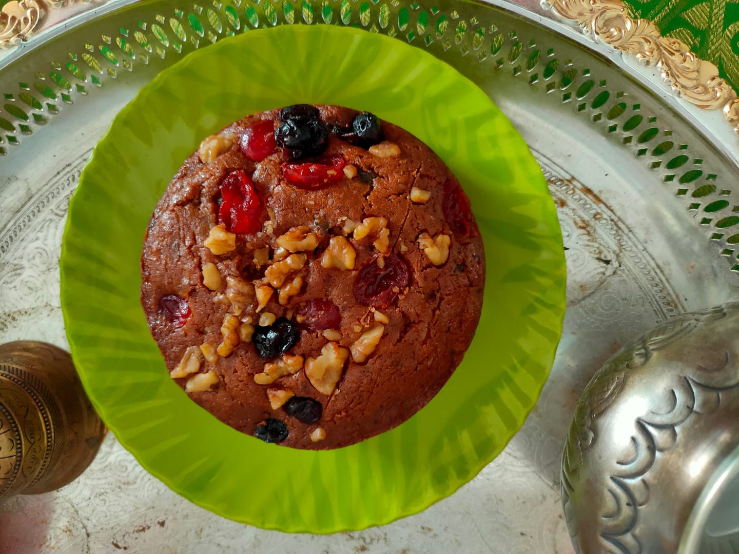 Customer photo review of Eggless Christmas Plum Cake