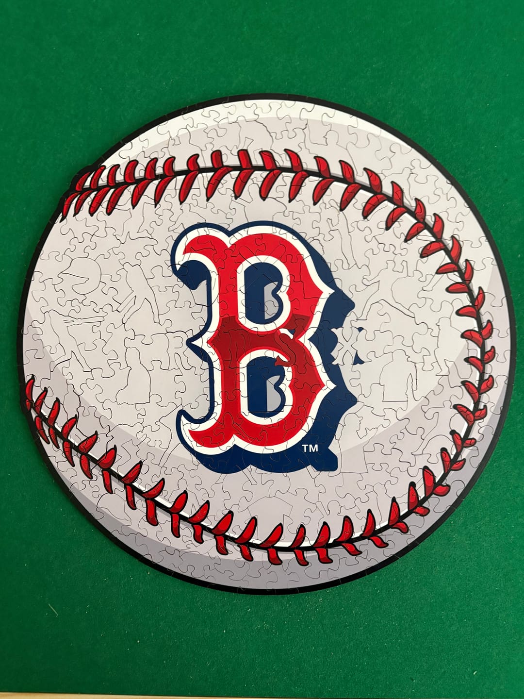 Customer photo review of Boston Red Sox™ - Wooden Puzzle