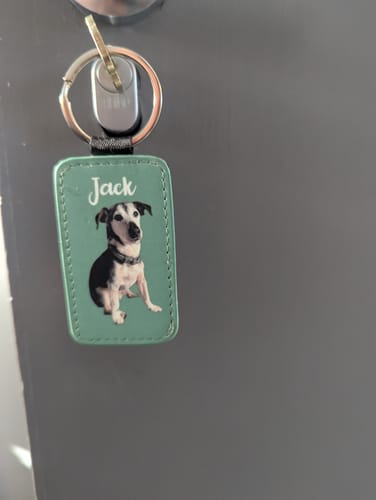 Customer photo review of Pet portrait - Personalised keychain