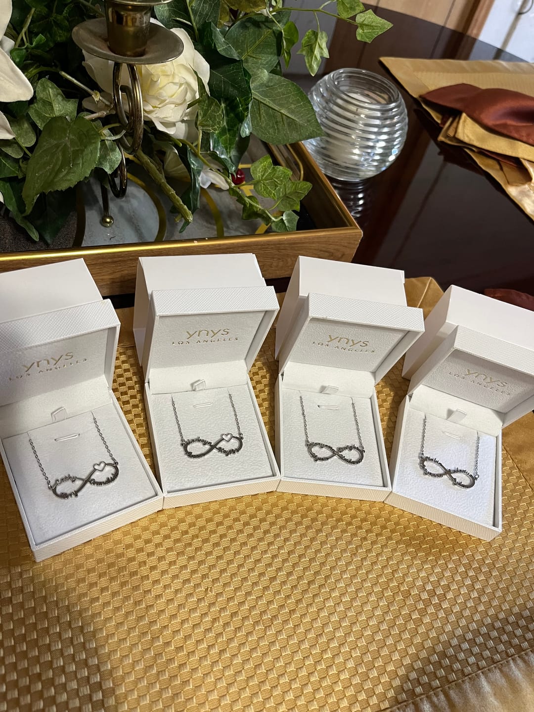 Customer photo review of Infinity Heart Name Necklace