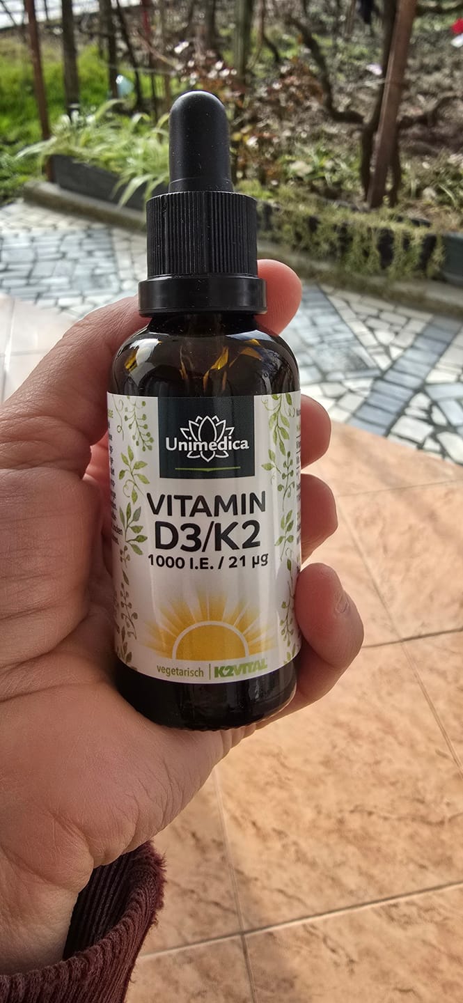 Customer photo review of Vitamin D3 / K2 MK7 All-trans - K2VITAL® - D3 1000 I.E. 25 µg / K2 21 µg pro Tagesdosis - 50 ml