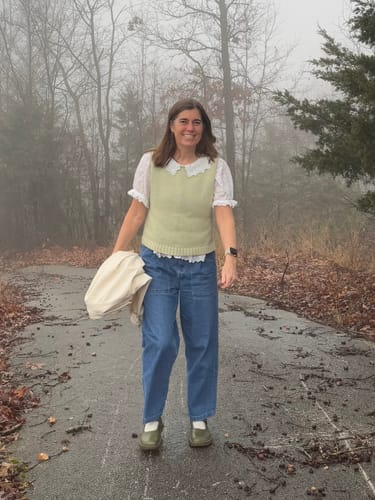 Customer photo review of The Staple Tank - Pistachio