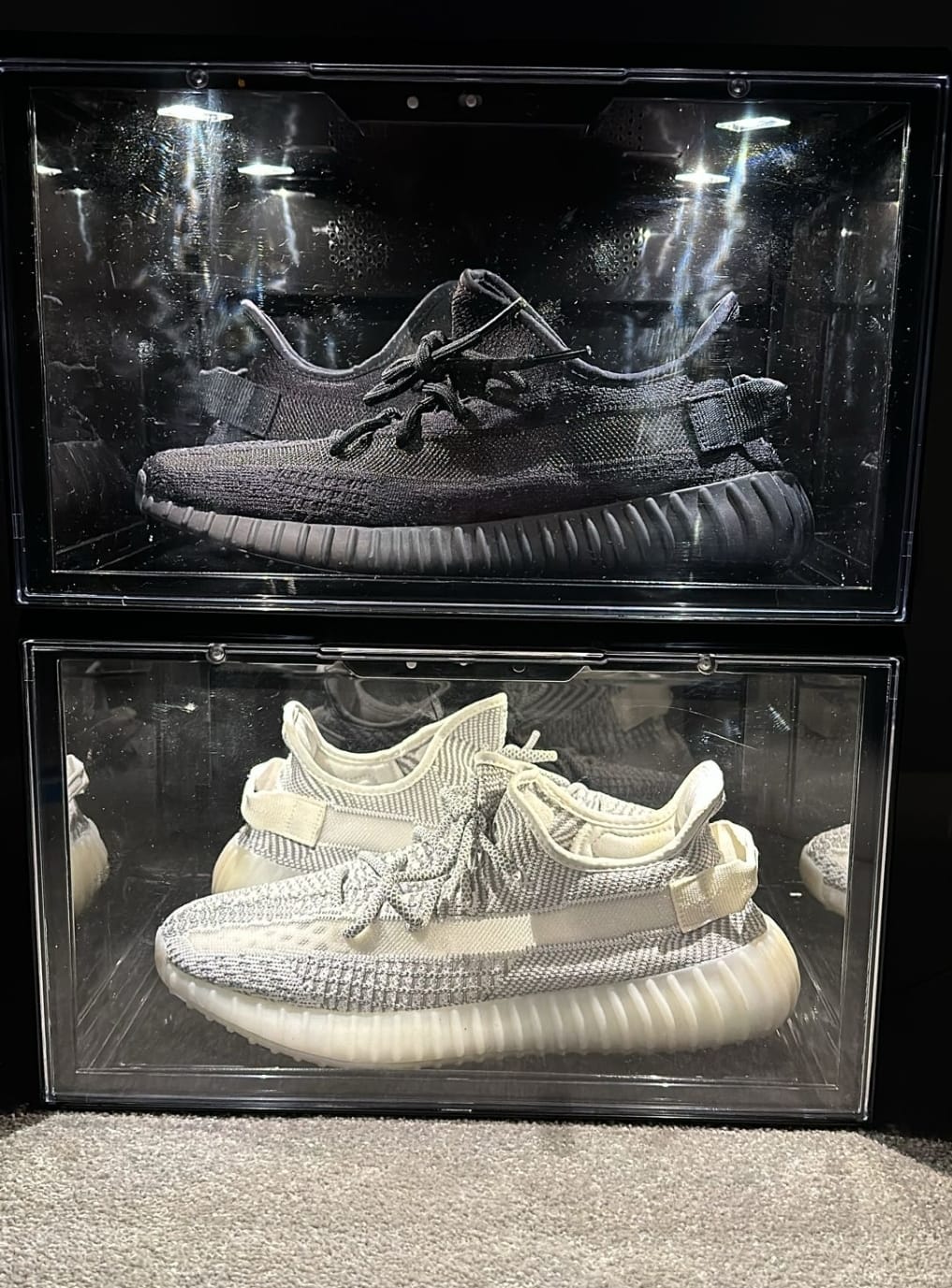 Customer photo review of STACK V2 LED Sneaker Display Crate - Black