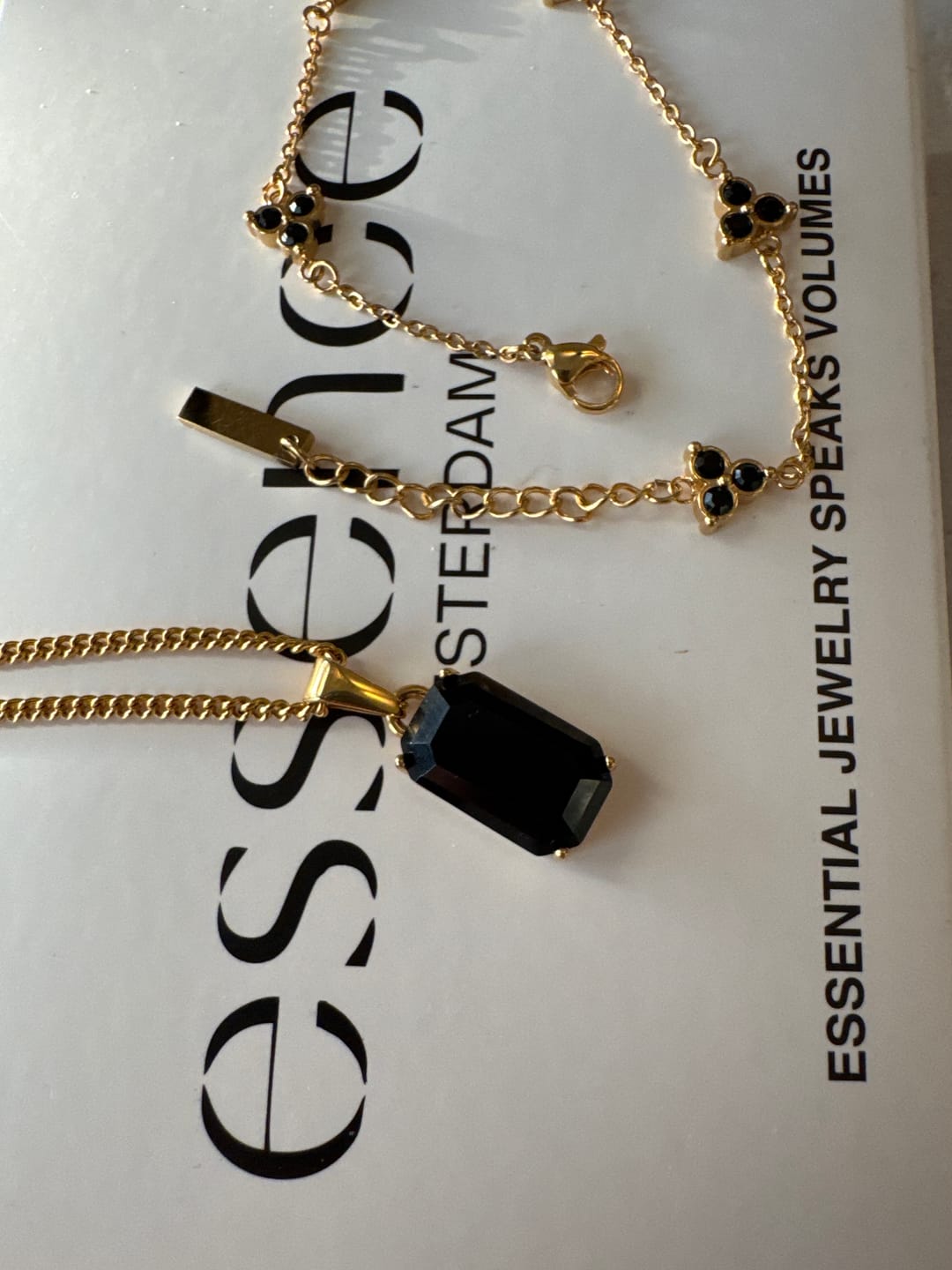 Customer photo review of Black Clover Bracelet (Gold)