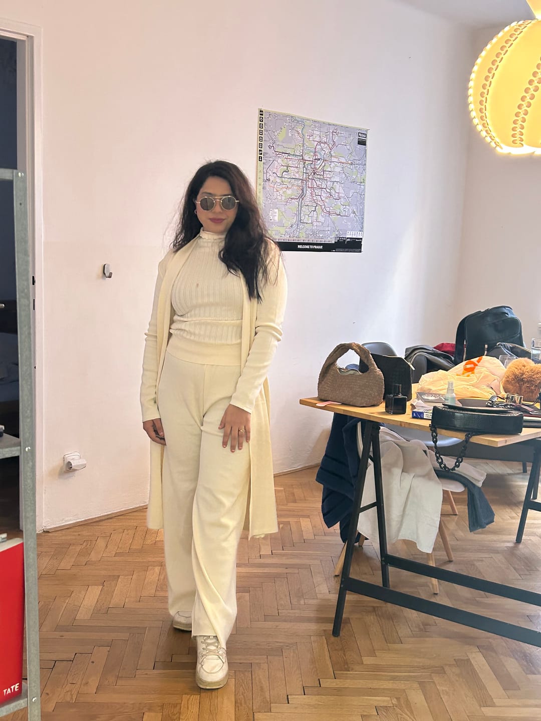 Customer photo review of Aubrey Luxe Winter Coord Set with Cape
