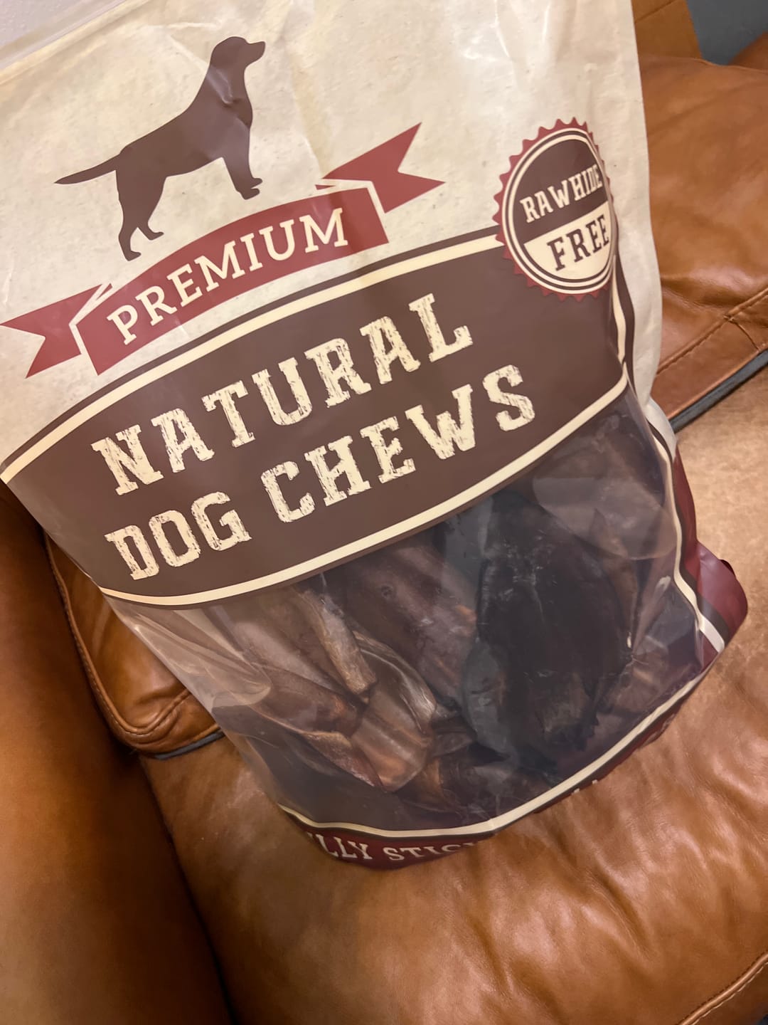 Customer photo review of Natural Cow Ear