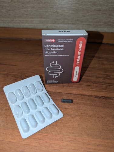 Customer photo review of FERMENTCARB - Enzimi Digestivi e Probiotici (30 capsule)