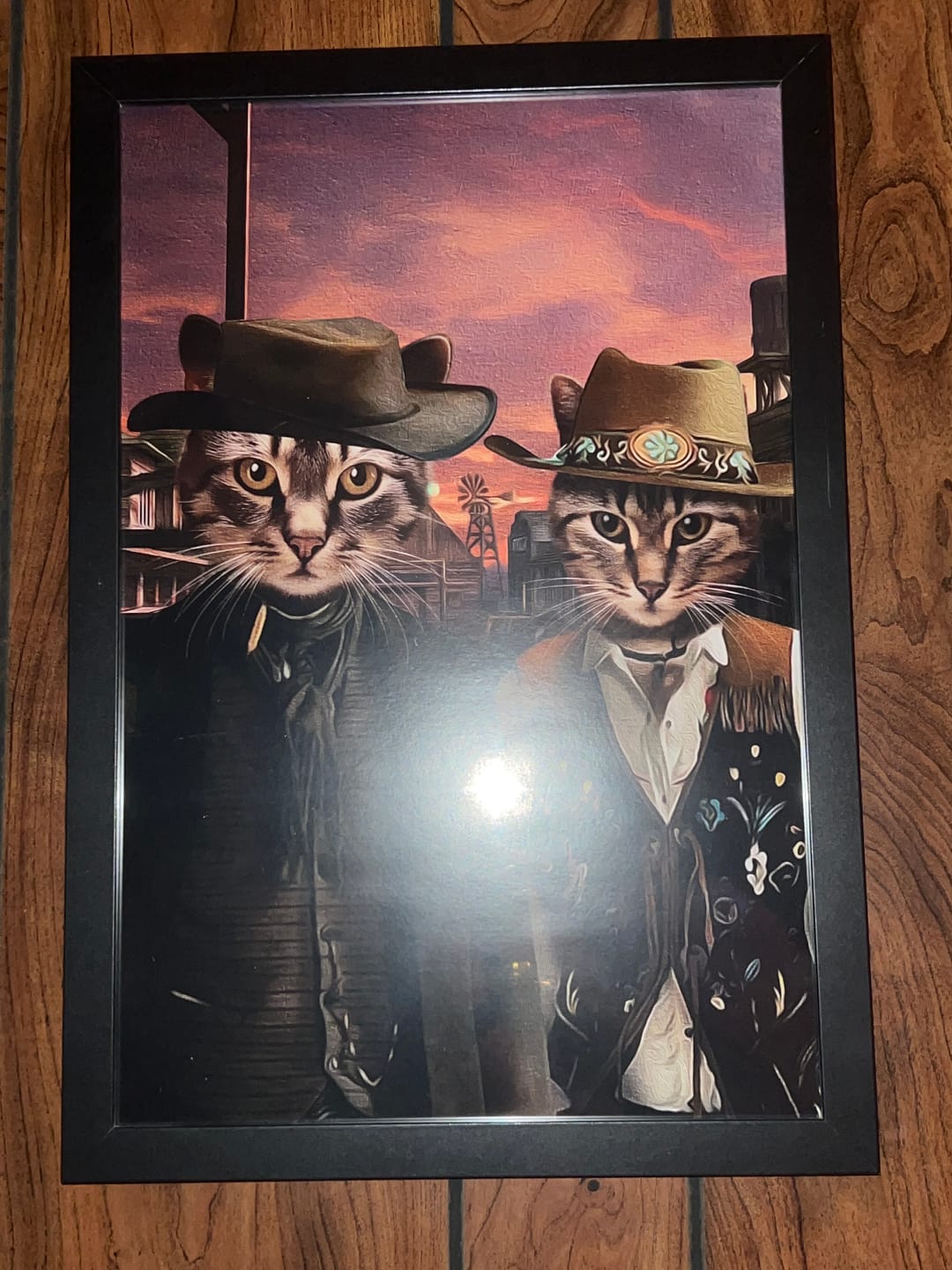 Customer photo review of The Wild West Custom Pet Poster