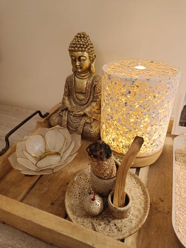 Customer photo review of Living Green- Geurwolkje® Aroma Diffuser - Terrazzo Ovaal - 200 ml