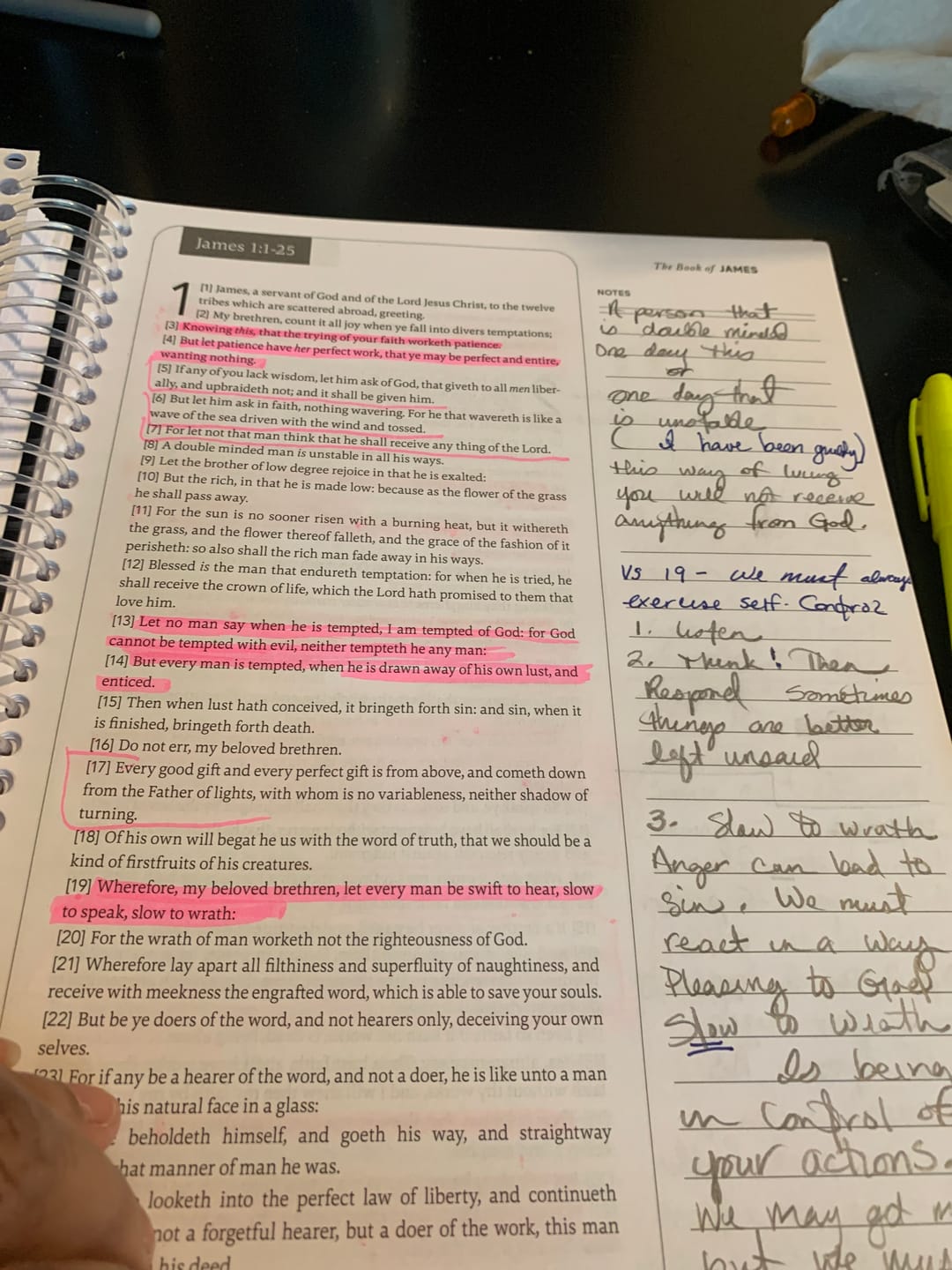 Customer photo review of Spiral Bible™ - KJV - New Testament - Floral