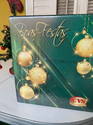 Customer photo review of Cesta de Natal Topázio