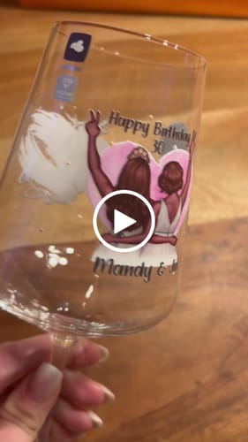 Kundenbewertung mit Video zu Leonardo Puccini Weinglas mit UV Druck - Beste Freundin Konfiguration