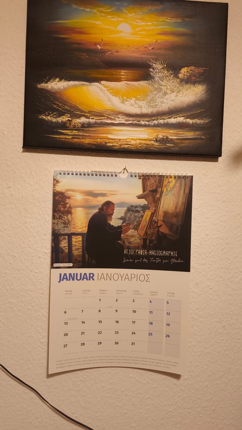 Customer photo review of DU BIST GRIECHE Kalender 2025