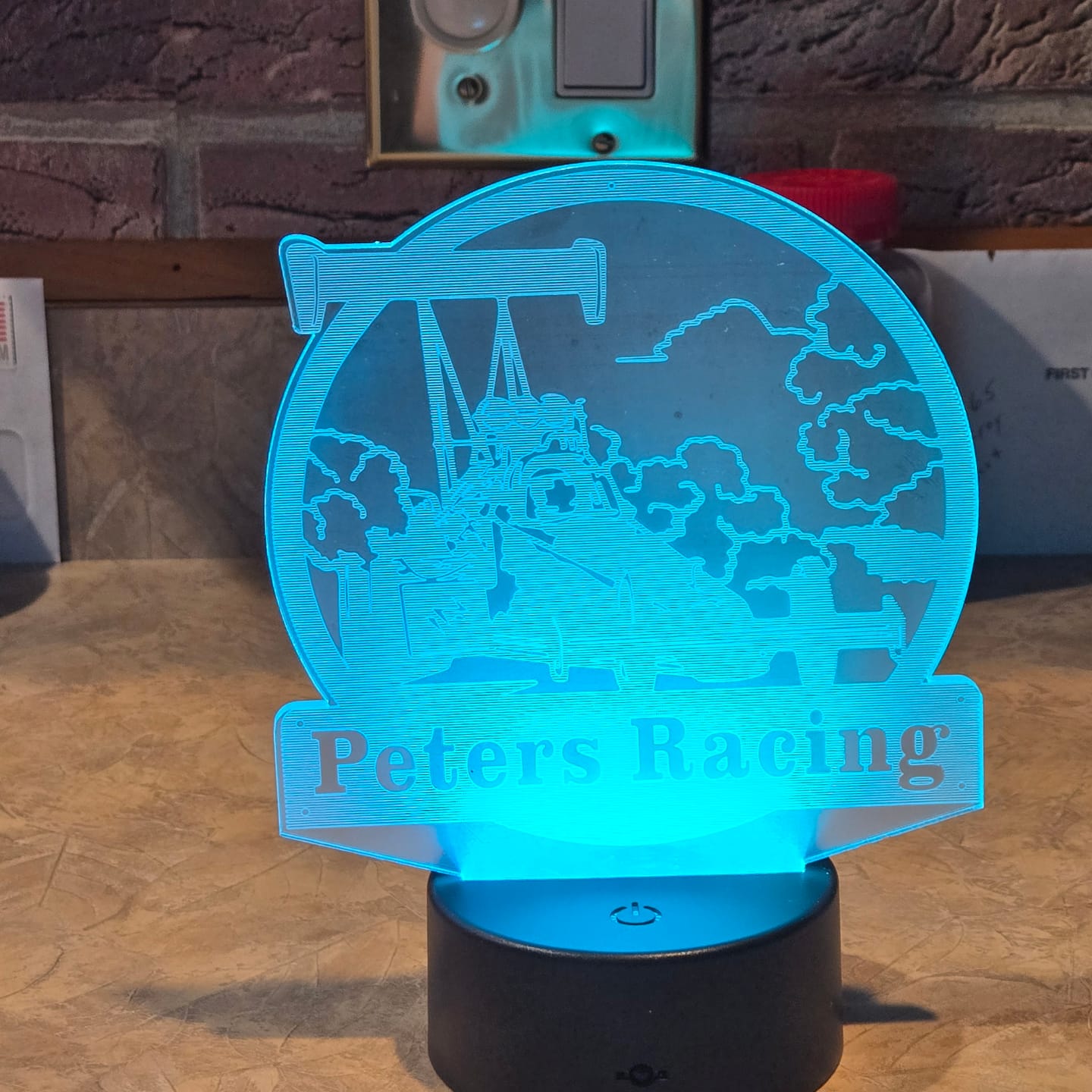 Customer photo review of Custom Dragster 3D Led Lamp