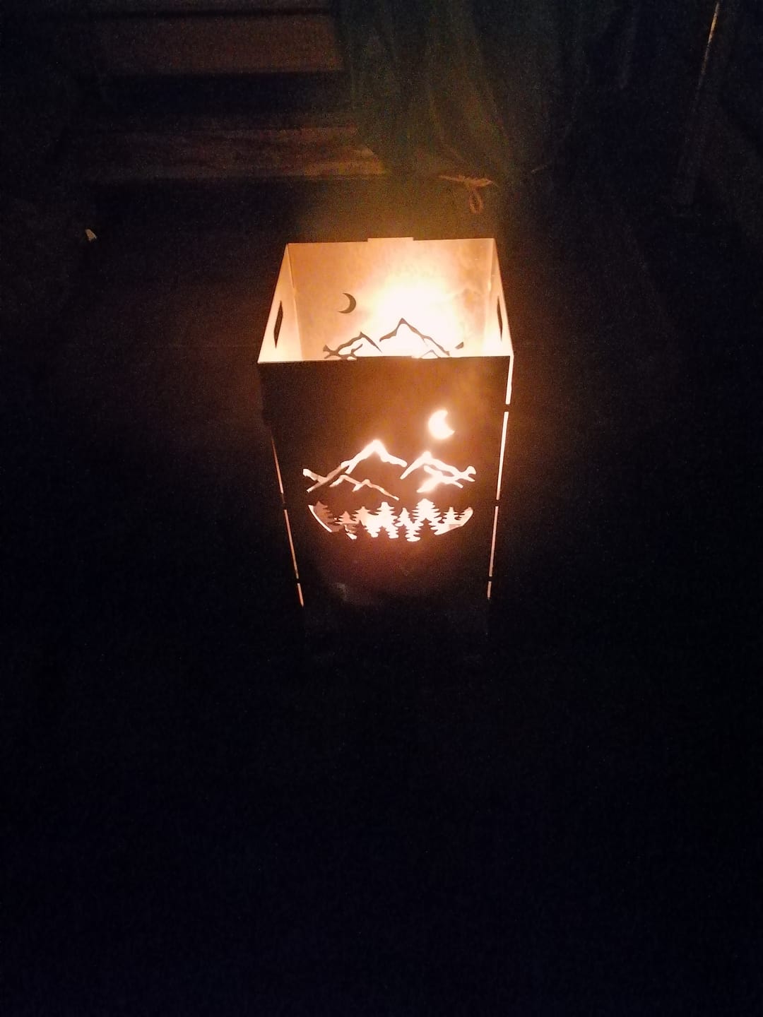 Customer photo review of Feuertonne Berge aus edlem Stahl