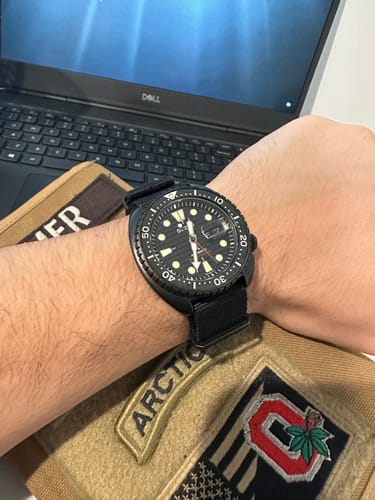 Customer photo review of Five Eye Nylon Watch Strap - PVD/Black