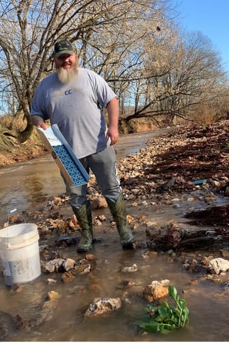 Customer photo review of 6X24 Trek Gold Sluice Box with Mini/Micro Dream Mat Kit