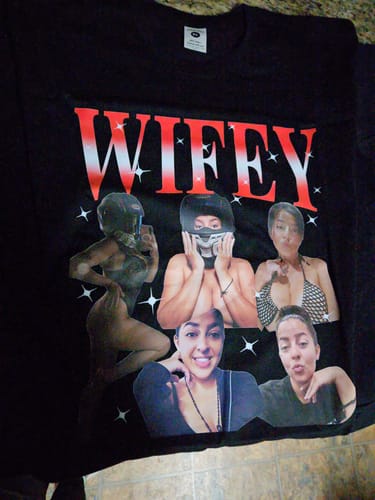 Customer photo review of CUSTOM VINTAGE TEE
