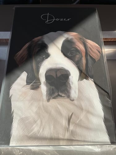 Customer photo review of Pet Art Canvas Wrap