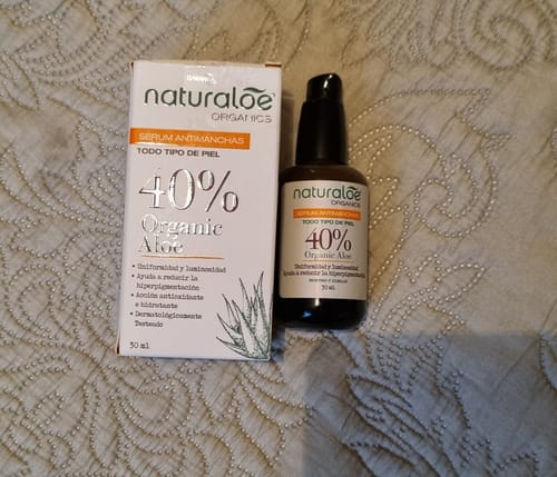 Customer photo review of ¡Nuevo! Serum Antimanchas 30ml