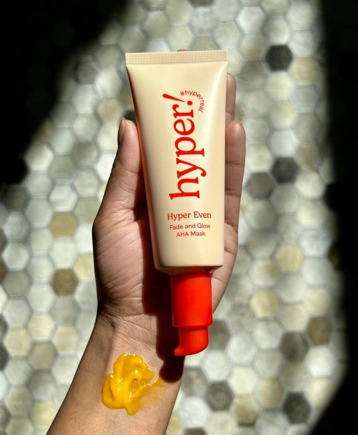 Customer photo review of Hyper Even Fade and Glow AHA Mask