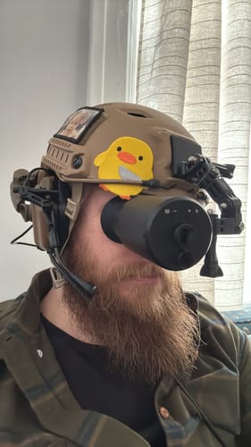 Customer photo review of NIGHTOPS Earmor M32 w/ Helmet Mount