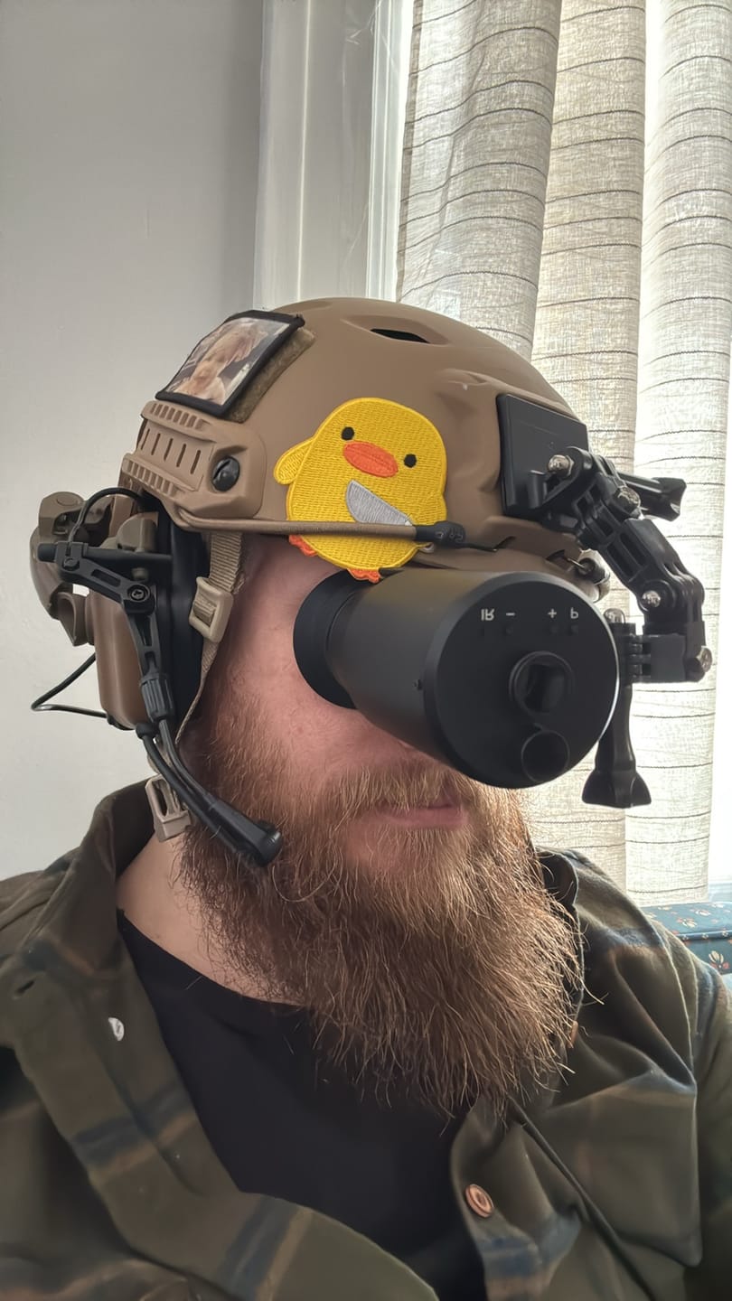 Customer photo review of NIGHTOPS Earmor M32 w/ Helmet Mount