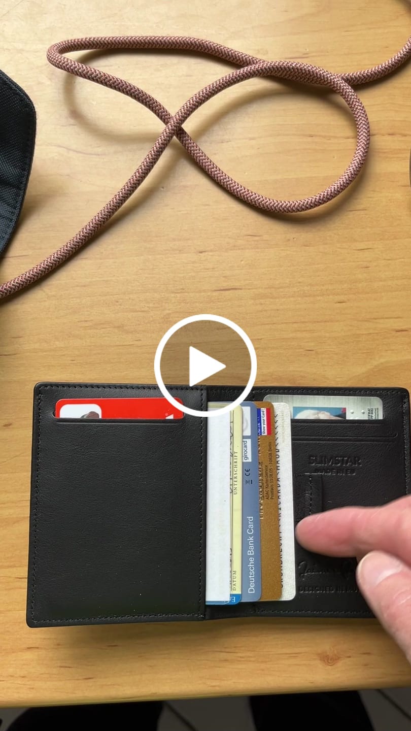 Customer video review of Slimstar AirTag-Edition slim wallet with large coin pocket