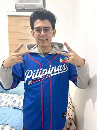 Customer photo review of Philippines Custom Baseball Jersey