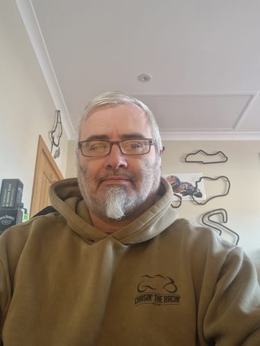 Customer photo review of Chasin the Racin Hoodie