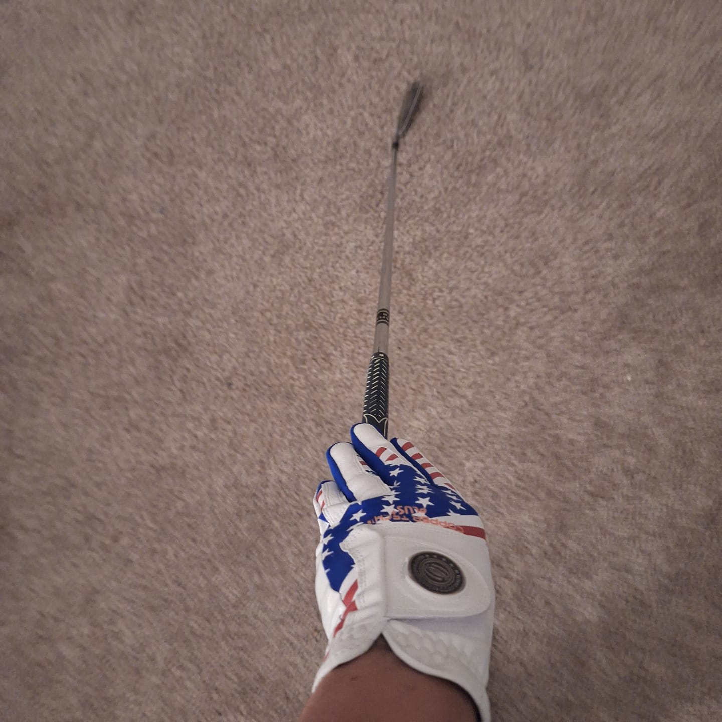 Customer photo review of Copper Infused Golf Glove USA